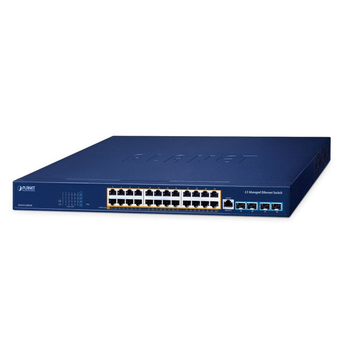 PLANET GS-6311-24PL4X PoE slēdzis 24 porti 370W