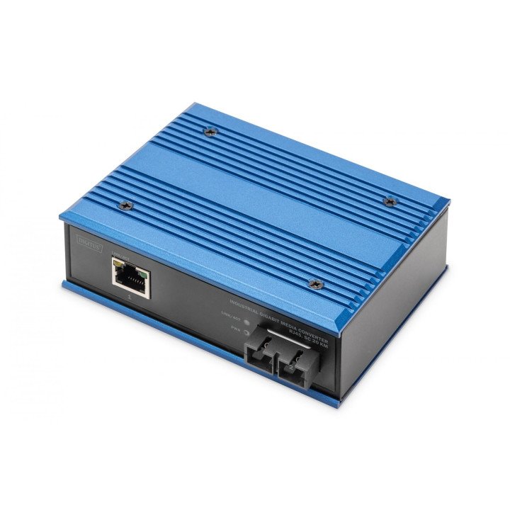 DIGITUS DN-652102-1 Промышленный гигабитный медиаконвертер SC 20км