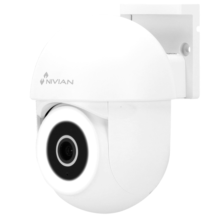 NIVIAN RETAIL NVS-IPC-0S4-L-MINI 4MP PTZ ātrgaitas kupola kamera, Wi-Fi/PoE, IP65, divkāršs apgaismojums, 10m IR