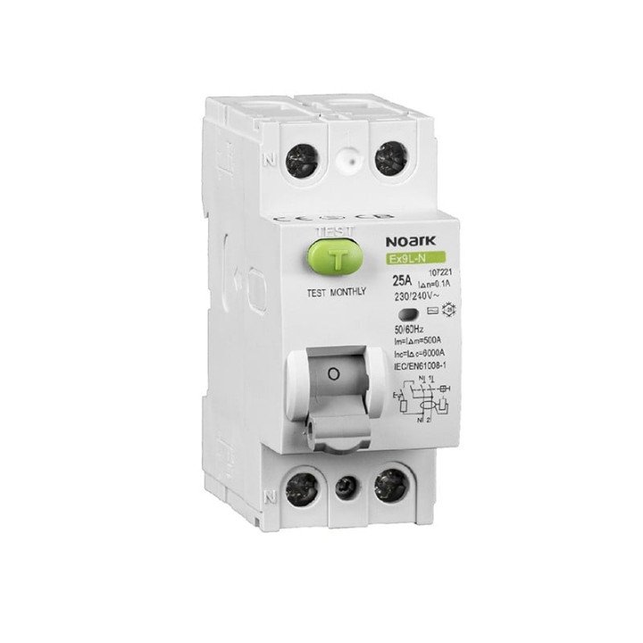 Noark 108354 2P 40A 100mA тип A RCCB 6kA