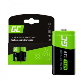 Green Cell GR14 4x C Ni-MH аккумуляторы 4000mAh 1.2V
