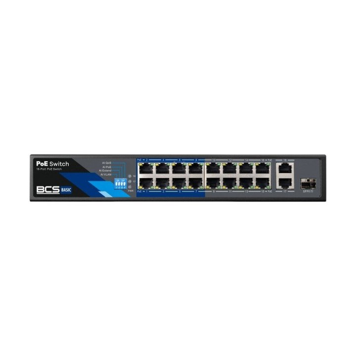 BCS BCS-B-SP1602G-1SFP 16 portu PoE slēdzis 150W