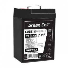 Green Cell AGM6V4AH-J 6V 4Ah AGM VRLA IP54 akumulators
