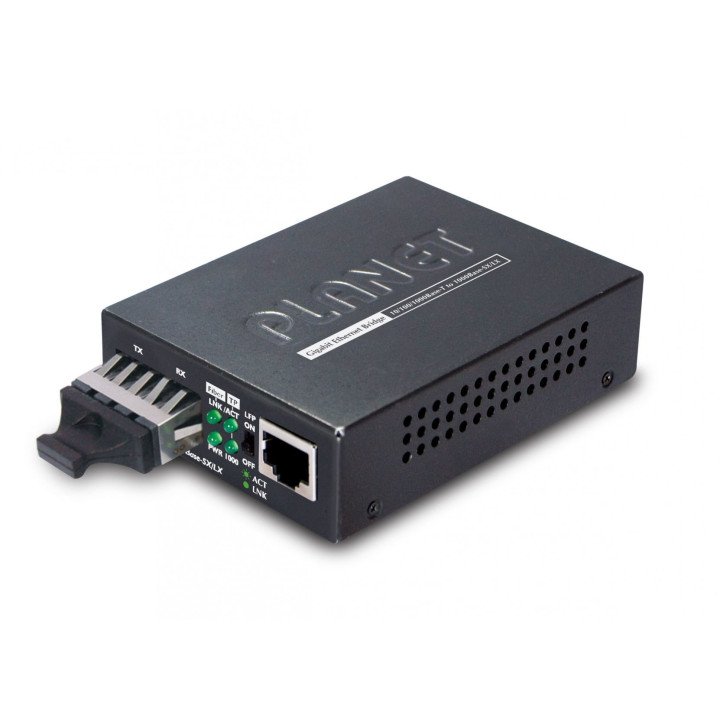 PLANET GT-802 Gigabitu mediju pārveidotājs SC 550m