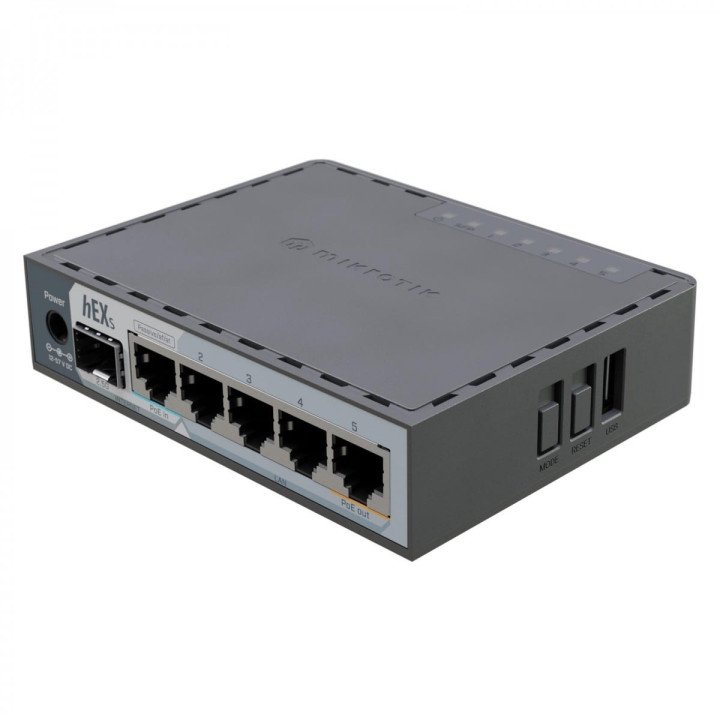 MikroTik hEX S E60iUGS Гигабитный маршрутизатор PoE