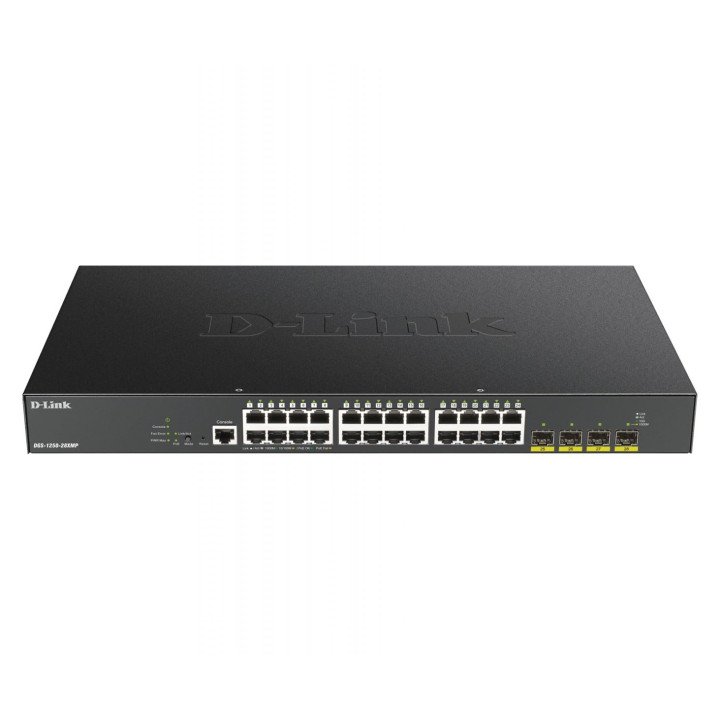 D-Link DGS-1250-28XMP L3 управляемый PoE+ коммутатор 28 портов