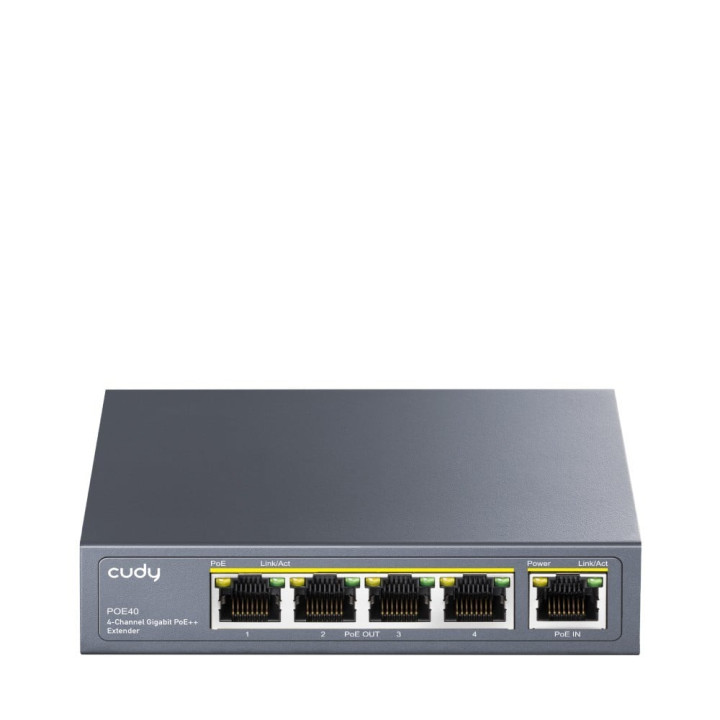 Cudy POE40 4 portu Gigabit PoE++ pagarinātājs 90W