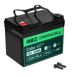 Green Cell AGM12V33AH-J 12V 33Ah AGM akumulators IP54