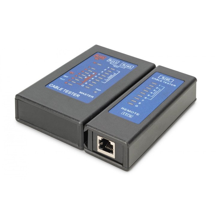 DIGITUS DN-14001-2 LED тестер кабелей Cat.5e-Cat.6A PoE
