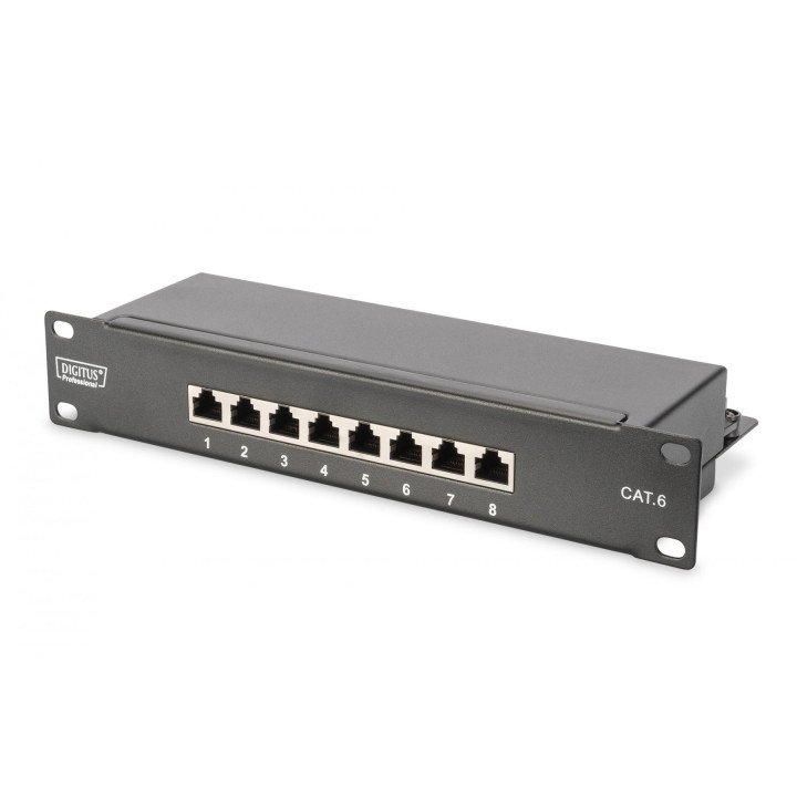 DIGITUS DN-91608S Cat6 S/FTP 8 portu sadales panelis 1U
