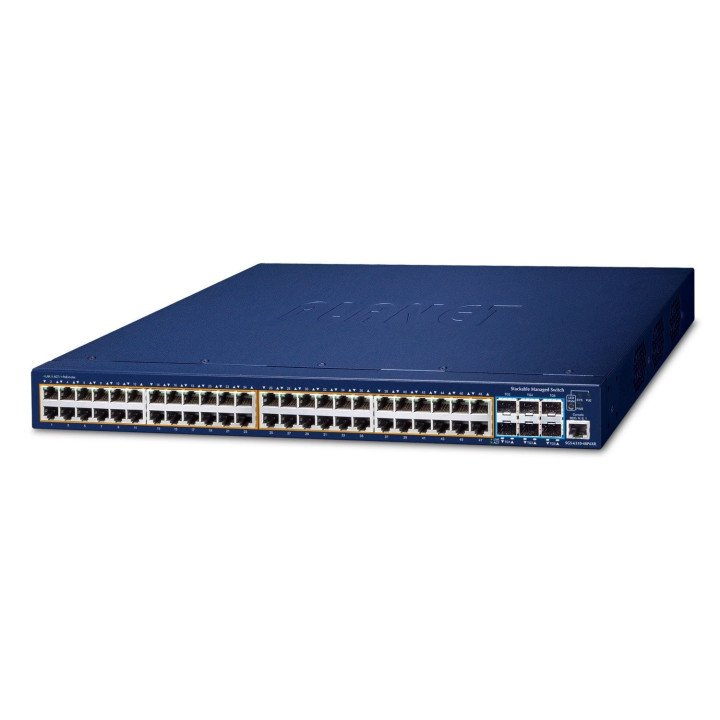 PLANET SGS-6310-48P6XR pārvaldīts PoE+ slēdzis 48 porti 10G SFP+