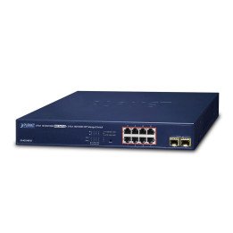 PLANET GS-4210-8P2S Pārvaldāms PoE+ Gigabit slēdzis 8+2 SFP