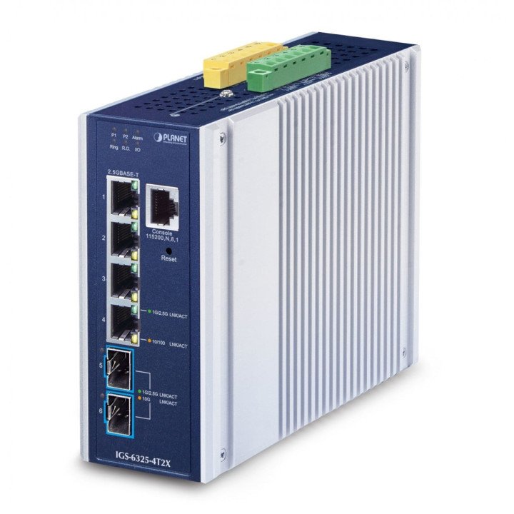 PLANET IGS-6325-4T2X промышленный L3 коммутатор 6 портов