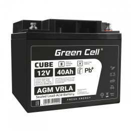 Green Cell AGM12V40AH-J 12V 40Ah AGM akumulators IP54