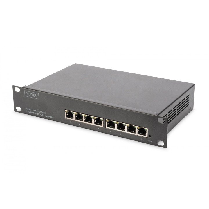 DIGITUS DN-80117 L2 управляемый 8-портовый Gigabit коммутатор