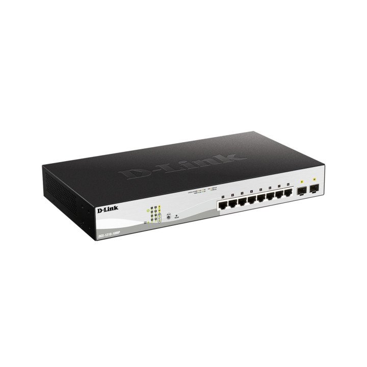D-Link DGS-1210-10MP pārvaldāms PoE slēdzis 8 porti Gigabit