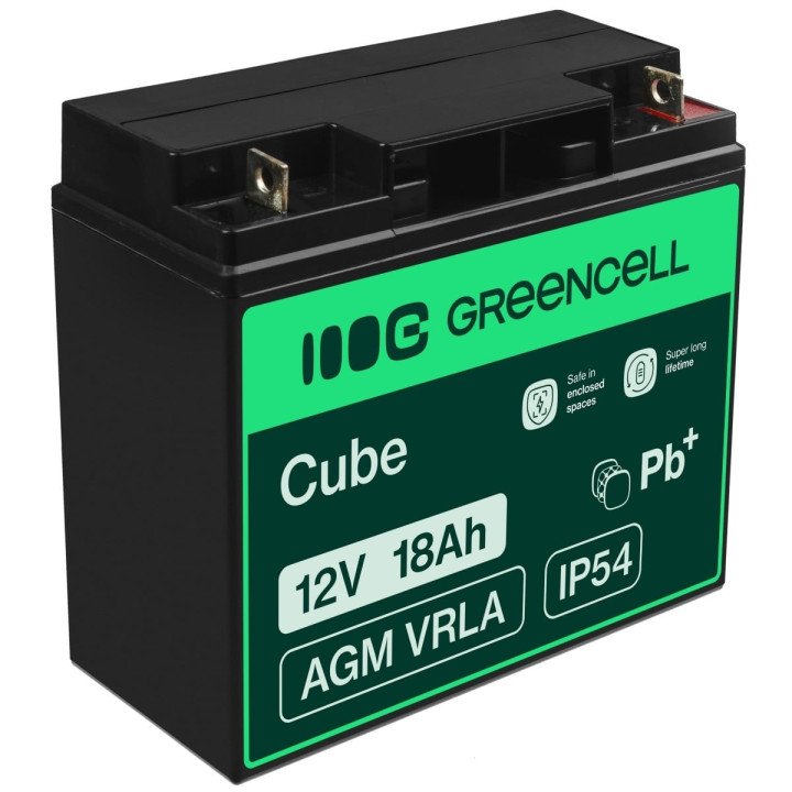 Green Cell AGM09 12V 18Ah VRLA akumulators