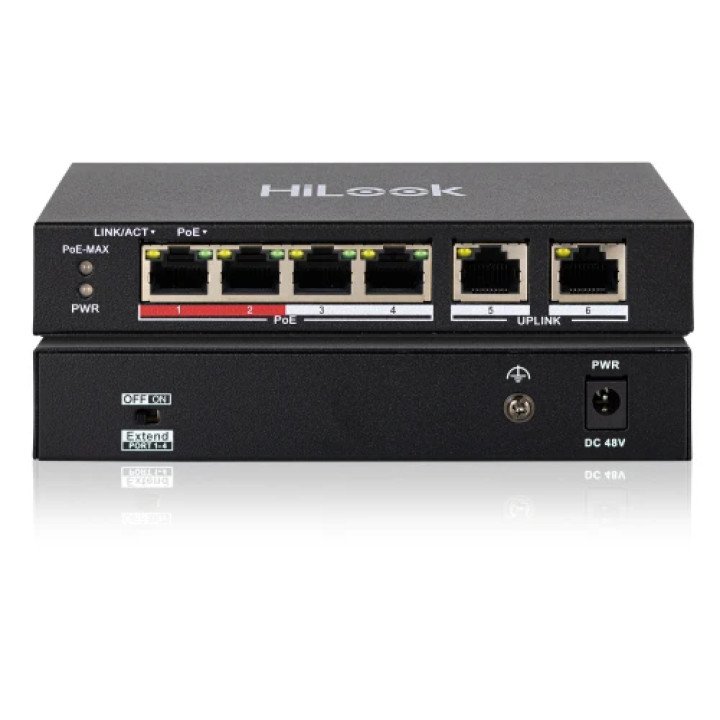Hilook NS-0106P-35 6 portu PoE slēdzis 100Mbps