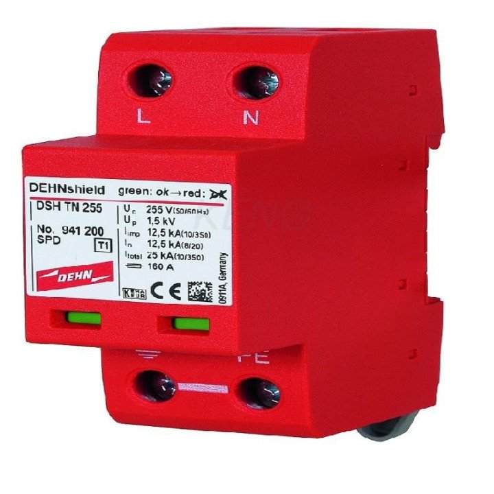 DEHNshield 941200 AC pārsprieguma aizsargs TN 255 2P I+II tips