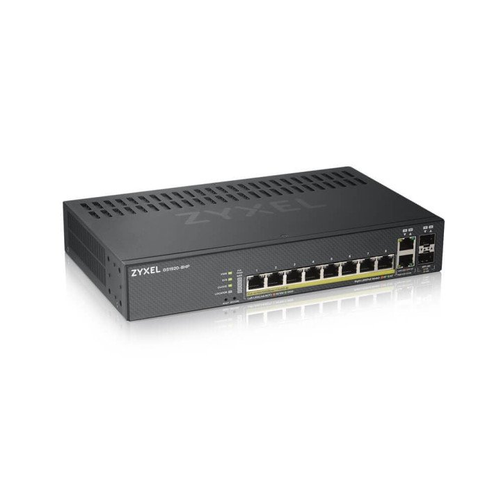 ZyXEL GS1920-8HPV2 10-портовый PoE-коммутатор 130W без вентилятора