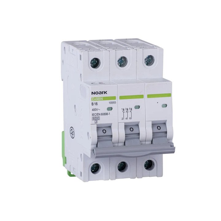 Noark 100049 3P MCB B 6A 6kA