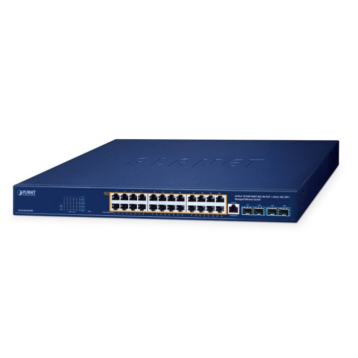 PLANET GS-4210-24UP4X 24-портовый PoE+ коммутатор 720 Вт