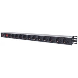Intellinet 714044 12 kontaktligzdu statīva barošanas bloks 16A