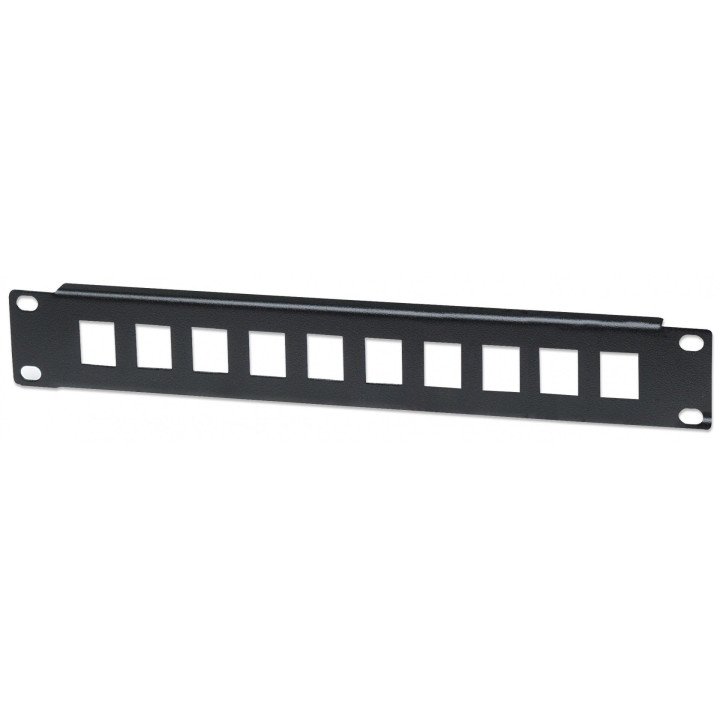Intellinet 714860 10" 1U 10 portu tukšs sadales panelis melns
