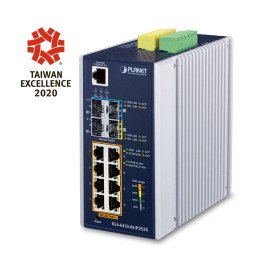 PLANET IGS-6325-8UP2S2X Industriālais PoE++ slēdzis 8 porti 10G SFP+