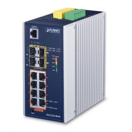 PLANET IGS-5225-8P4S Industriālais PoE+ slēdzis 8 porti Gigabit