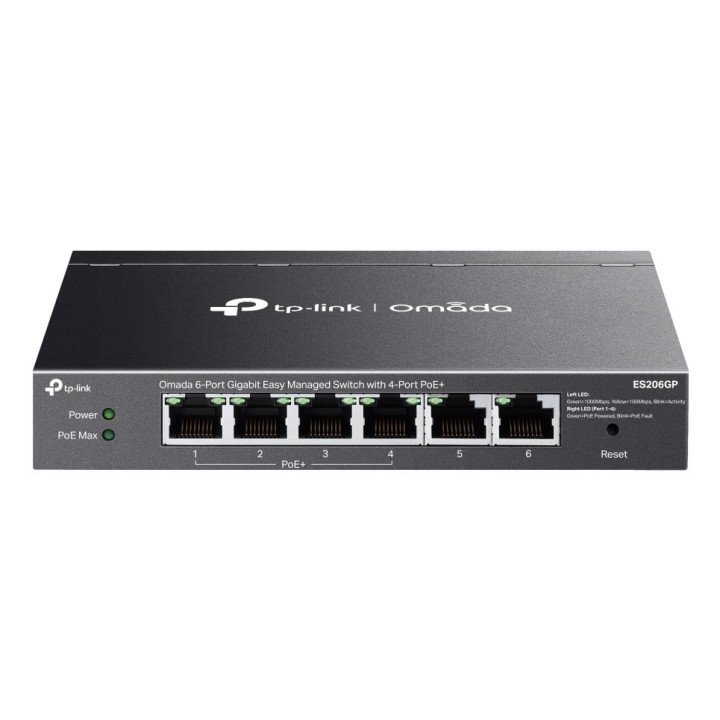 TP-Link ES206GP 6 portu Gigabit PoE+ slēdzis