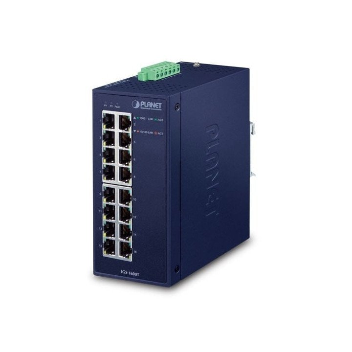 PLANET IGS-1600T 16-портовый Gigabit управляемый коммутатор IP30