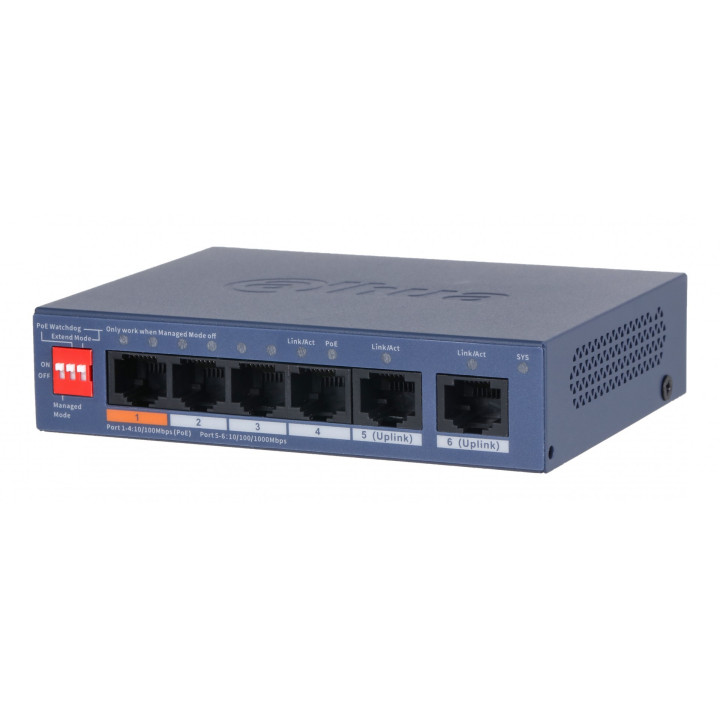 Dahua CS4006-4ET2GT-60 Управляемый PoE коммутатор