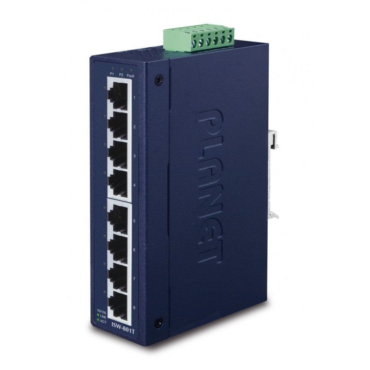 PLANET ISW-801T 8-портовый промышленный коммутатор