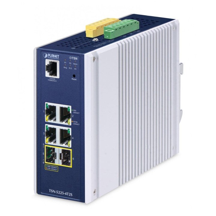PLANET TSN-5225-4T2S управляемый L2+ Gigabit коммутатор 9 портов