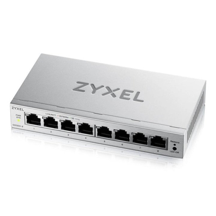 ZyXEL GS1200-8V3 Управляемый гигабитный коммутатор 8 портов
