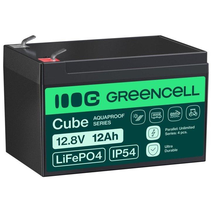Green Cell LFPGC12V12AH LiFePO4 аккумулятор 12В 12Ач