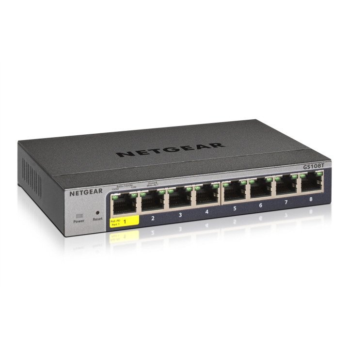 Netgear GS108T-300PES 8-портовый Gigabit Smart Managed коммутатор