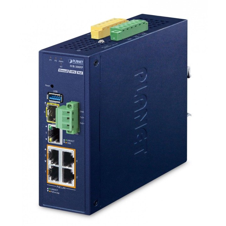 PLANET IVR-300FP Промышленный VPN-шлюз PoE+