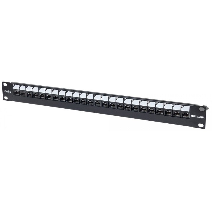 Intellinet 720564 Cat6 UTP sadales panelis 24 porti 1U