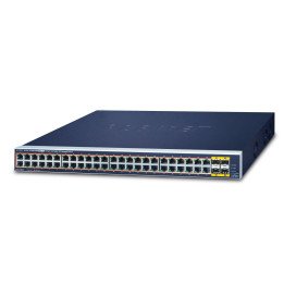 PLANET GS-4210-48P4S 48 portu PoE+ pārvaldīts slēdzis 600W
