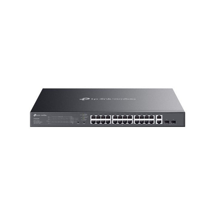 TP-Link ES228GMP pārvaldīts PoE+ slēdzis 24 porti Gigabit