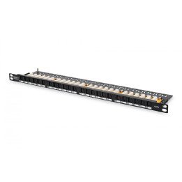 DIGITUS DN-91624U-SL-SH Cat6 sadales panelis 24 porti RJ45