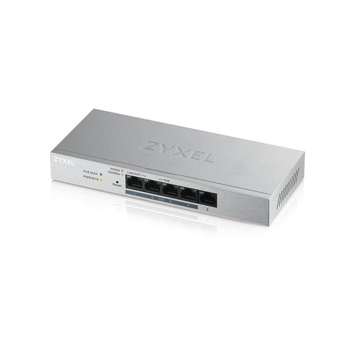 ZyXEL GS1200-5HPV2 5-портовый PoE+ коммутатор 60W