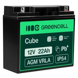 Green Cell AGM54 12V 22Ah AGM Akumulators