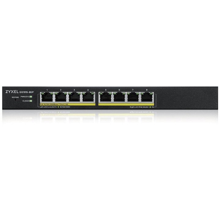 ZyXEL GS1915-8EP 8-портовый Gigabit PoE+ коммутатор 60 Вт