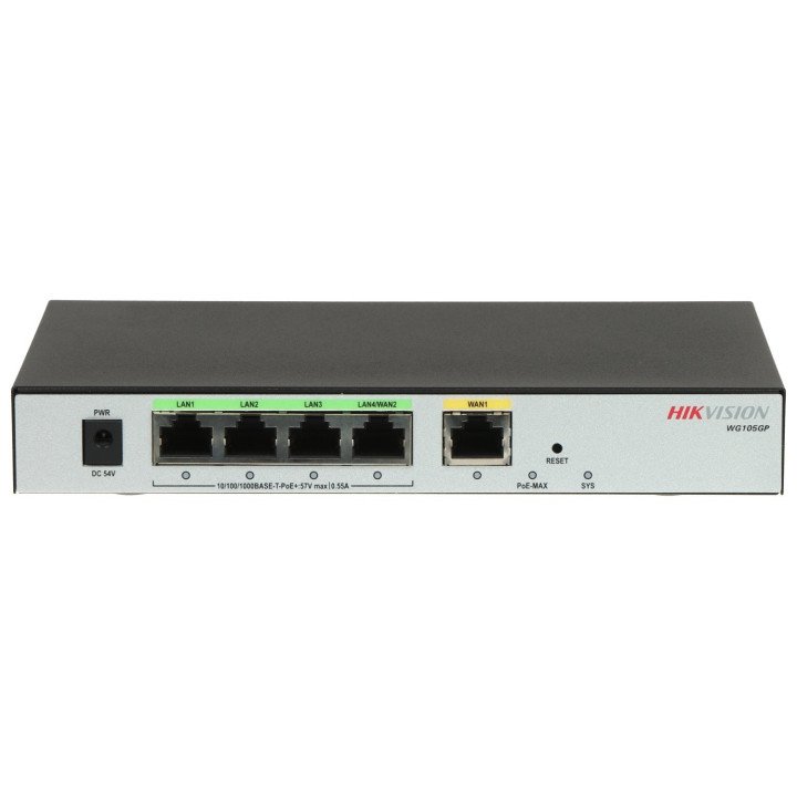 Hikvision DS-3WG105GP-SI PoE slēdzis 5 porti 65W