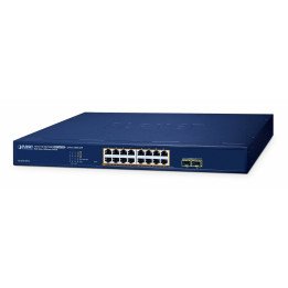 PLANET GS-2210-16P2S PoE+ slēdzis 16GE 2SFP