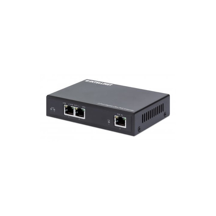 Intellinet 561600 2-портовый Gigabit PoE удлинитель 60W