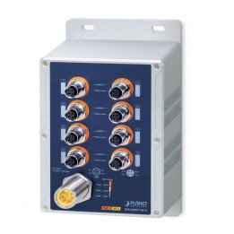 PLANET ISW-808PT-M12 rūpnieciskais PoE+ slēdzis 8 porti IP67
